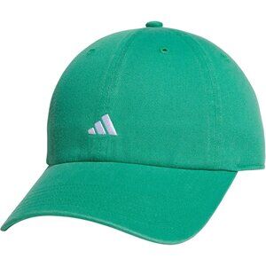 Adidas Women's Semi Green White Baseball Adjustable Cotton Athletic Relaxed Hat